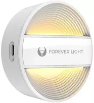 Telforceone Lamp LED naktinė lempa apvali PURE FLC-20 ALMA PIR baltos spalvos 500mAh Forever Light