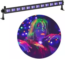 LIGHT4ME LED BAR UV 12 + Baltas profesionali šviesos apdaila 12x3W