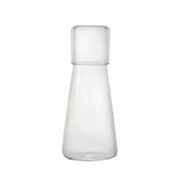 Transparent Cool Water Pitcher with Lid Cool Water Bottle Drinking Cup Beverage Container  Bedroom 850ml