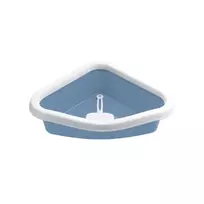 Stefanplast Kačių kraiko dėžė Sprint Corner 56x40x14cm mėlyna balta