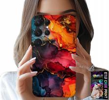 Etui Do Samsung Galaxy S22 Ultra - Kamienne Wzory, Obudowa Case + Folia