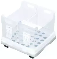 Dviguba daiktadėžė „Capaty E Base”, skaidri (derinama su ratukais CEB-01) CEB-W4-W