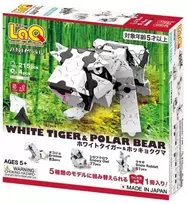 Konstruktorius LaQ „Animal World Baltas Tiger and Polar Bear”