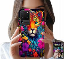 Etui Do Samsung Galaxy S20 Ultra - Kwieciste Wzory Tygrys Tygrysek + Folia