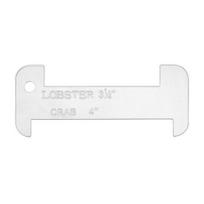Tool Ruler Acrylic Corrosion Resistant Ergonomic Grip Portable Hanging Hole Lobster Crab Measurement Gauge with Precise Scale Markings Size#1pc