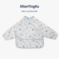 Waterproof Long Sleeve Baby Bib - Oil-Proof, Cotton Coverall for All Seasons. 90