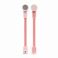 Comfortable Body Massager Flexible Beating Massage Bat Gua Sha Massage Stick  Cervical Spine rožinė