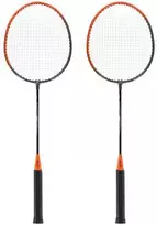 NRZ005 PLIENAS / BADMINTONO RINKINYS 2 RAKETĖS + NILS dangtelis