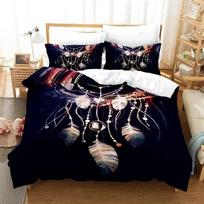 3D Print Dreamcatcher Bohemia Mandala Feathers Comfortable Duvet Quilt Cover Pillowcase Bedding Set Decoration Home Textile 135x200cm
