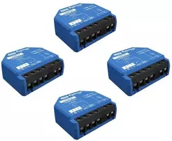 Shelly 1 Gen3 rinkinys iš 4 WiFi/Bluetooth valdiklių