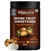 Vitasierra Monachų vaisių saldiklis be eritritolio (300 gramų) - 1:1 Cukraus pakaitalas 100% grynas vienuolio vaisių saldiklis Ekologiškas