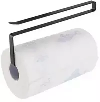 Ag704C Metalinis popierinių rankšluosčių laikiklis, juodas, 26,5 cm