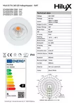 Light Solutions Aps „HiluX D3 Tilt360“ – viso spektro LED įleidžiamas prožektorius – Ra97 – 3000K – juodas