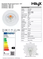 Light Solutions Aps „HiluX D8 Tilt360“ – viso spektro LED įleidžiamas prožektorius – Ra97 – 3000K – baltas