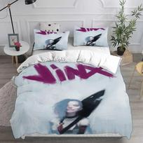 3D Printed Jinx Arcane Comfortable Duvet Quilt Cover Pillowcase Bedding Set Children Bedroom Decoration Home Textile 135x200cm