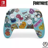 Power A PowerA patobulintas belaidis valdiklis, skirtas Nintendo Switch – Fortnite lipdukų manija