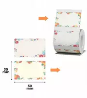 Etiketės serija B Niimbot 50x30 mm 230 vnt gėlių