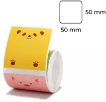 Etiketės B serija Niimbot 50x50 mm 150 vnt. Meškiukai