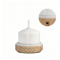 300ML Silent Aroma Diffuser: Solid Wood Base, Humidifier, Night Light, Essential Oil Sprayer