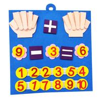 Children's Early Education Enlightenment Cognitive Mathematics Busy Board Felt Board Montessori Toys  Math for Kids Toys Gifts mėlyna