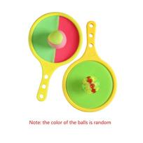 Disc Paddle Toss and Catch Ball Set Fun Design Tennis Style Suction Cup Ball 2 Balls Adhesive Ball Throwing Toy Ball Outdoor Use