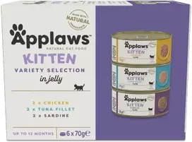 Applaws – Multipack Kitten Variety Jelly Selection – 6x70g