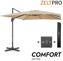 Zeltpro Lauko skėtis su Solid padu ir užvalkalu Comfort Taupe