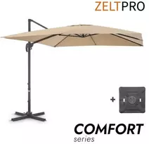 Zeltpro Lauko skėtis su Solid padu Comfort Taupe