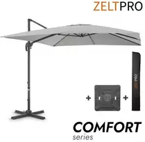 Zeltpro Lauko skėtis su Solid padu ir užvalkalu Comfort Light Pilkas
