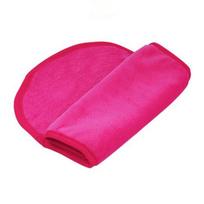 3PCS Reusable Cosmetic Tools Microfiber Makeup Tool Face Cleaner Cleansing Cloth Pads Makeup Remover Towel  Puff rožinė raudona spalva
