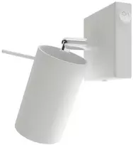 Sollux Lighting Baltas sieninis šviestuvas RING su jungikliu