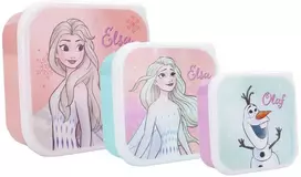 Vaikiškų priešpiečių dėžučių rinkinys Frozen II Let's Eat! 3vnt