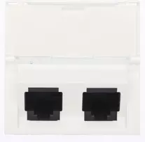 Legrand 076502 MOSAIC Lizdas kompiuteris dvigubas RJ45 kat.5e UTP balta 076502