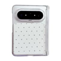 Stylish Diamond Luxury Huawei Pura X Max Drop-Proof Foldable Phone Case - Scratch-Resistant PC Cover Huawei Pura X Max balta