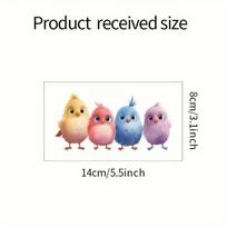 Birds Wall Switch Stickers for Room Decoration Light Switch Accessories Self-adhesive Wall Decals Waterproof Animal Wallpaper