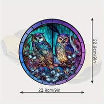 1pc Owl Bird Window Glass Stickers Waterproof Anti-collision Decals Decorative Home Painting #55