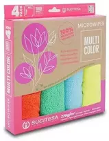 Mikropluošto šluostės Sucitesa Multi Color, 40x40cm (4vnt.)