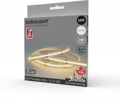LED juosta 10W 24V 4000K COB IP20 5m Eurolight