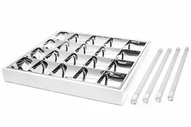 GTV G-TECH RASTRO LED šviestuvas 60, 4x60 T8 LED-J, G13, AC220-240V, 50/60Hz, IP20, paviršinis