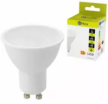 GTV G-TECH LED šviesos šaltinis, A-G, 4,9W, 4000K, GU10, AC220-240V, 50-60Hz, 120°, 410lm, 53m