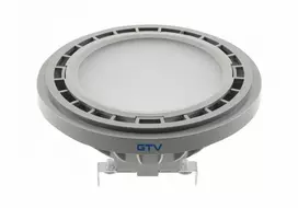 GTV LED lemputė, AR111, 3000K, G53, 12,5 W, DC12V, 120°, 1100lm, pilka