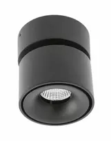 GTV LED šviestuvas Bianco CP, 8W, 680lm, ra≥80, ip20, 36°, 2700/3300 / 4000K, apvalus, juodas