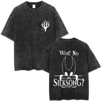 Washed Vintage Game Hollow Knight Graphic Tshirt Men Women Cartoon Oversized Tshirts Mens Casual Cotton T Shirts Fans Gift S