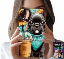Etui Do Samsung Galaxy Xcover 5 - Buldog Coffi Love, Słoneczniki, Psi Case