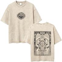 Classic Shooting Game Bioshock Vintage Washed Tshirt Men Women Hip Hop Oversized T Shirt Mens Gothic Rock Tshirts Streetwear S