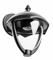 GTV Sodo šviestuvas GRANDE-AD, E27, MAX.60W, IP54, AC220-240V, 50-60Hz, plokščias dugnas, juod