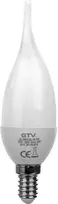 GTV LED lemputė, A-G, C30L, SMD 2835, 3000K, E14, 6,0W, AC180-250V, 160°, 520lm, 52mA