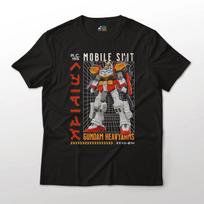 XXXG-01 Gundam Heavyarms Mobile Suit Gundam Wing Anime Art Graphic Art Tee M