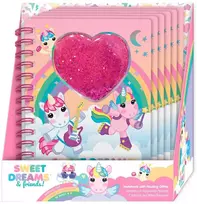 Kids Euroswan - Akcesoria licencyjne Kids Euroswan - Priedai licencyjne Bloknotas 3D brokatowy | Sweet Dreams