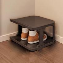 2-8 Layers Vertical Shoe Rack Removable Layered Shoe Cabinets Modern Standing Shoe Shelf  Home Black 2 Layers